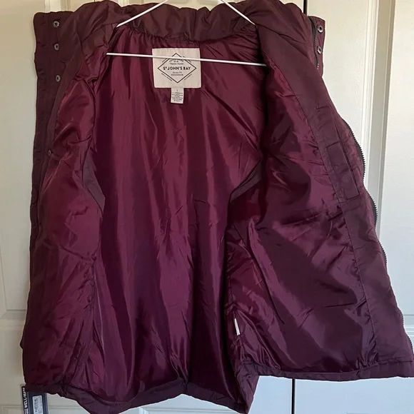 St. John's Bay Deep Burgundy Vest - Picture 4 of 5